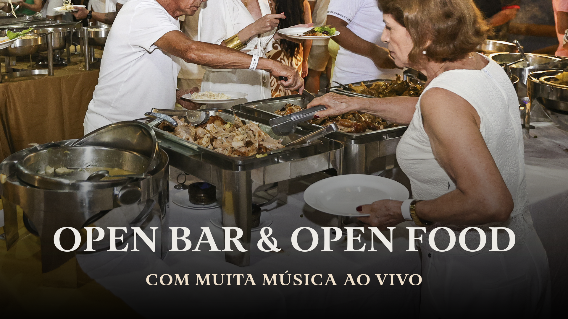 open bar e food