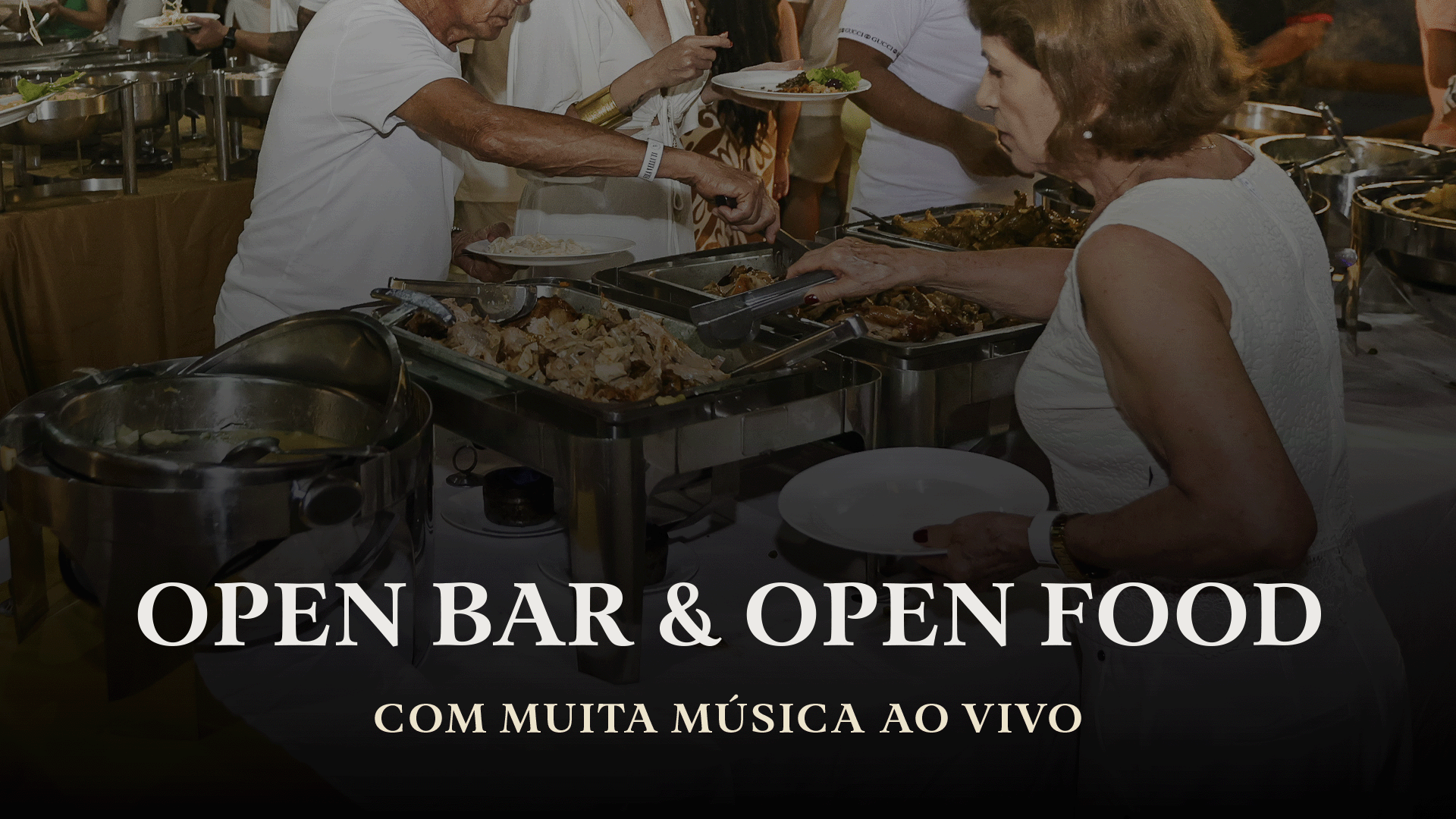 open bar e food